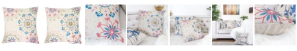 Homey Cozy Joyce Embroidery Square Decorative Throw Pillow